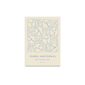 Paper Collective - Flores Nocturnas 01 Poster, 30 x 40 cm