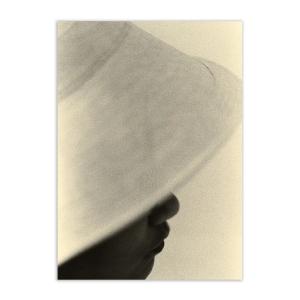 Paper Collective - Girl and Hat Poster, 50 x 70 cm