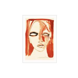 Paper Collective - Red Portrait Affiche, 30 x 40 cm
