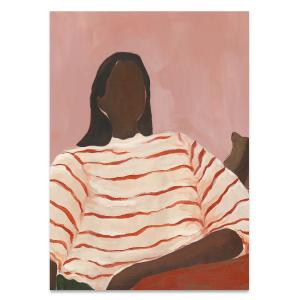 Paper Collective - Red Stripes Poster, 70 x 100 cm