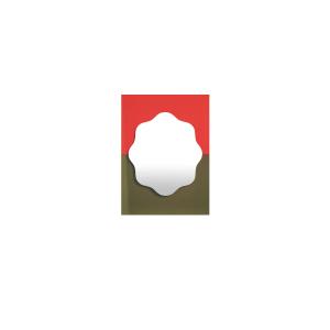 Petite Friture - Wander Miroir, 40 x 55 cm, vermilion / kaki