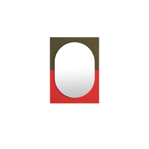 Petite Friture - Wander Miroir, 67 x 90 cm, vermilion / kaki