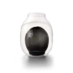 Philippi - Vase louisa h 21 cm, noir / clair