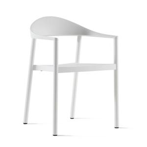Plank - Monza Chaise avec accoudoirs, frêne naturel / blanc
