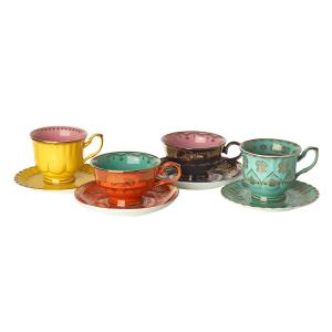 Grandpa Tasse avec soucoupe Set de 4 tasses multicolores/4…