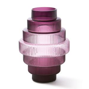 Pols Potten - Steps Vase L, violet foncé