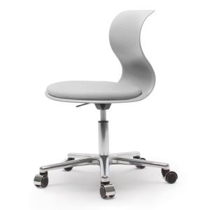 Flötotto - Pro 6 chaise pivotante, aluminium poli /gris gra…
