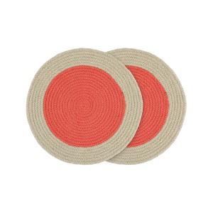 Remember - Sets de table en coton, raspberry (set de 2)