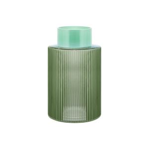 Remember - Vase en verre Groove, L, green