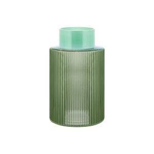 Remember - Vase en verre Groove, L, green