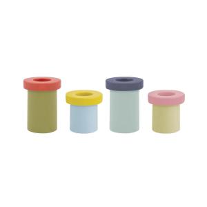 Remember - Set de bougeoirs Pippo, multicolore (set de 4)
