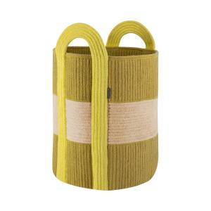 Remember - Corbeille Colombo, Ø 40 cm x H 58 cm, jaune / be…