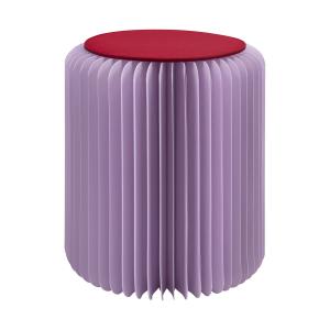 Remember - Tabouret en papier Papillon, lilas