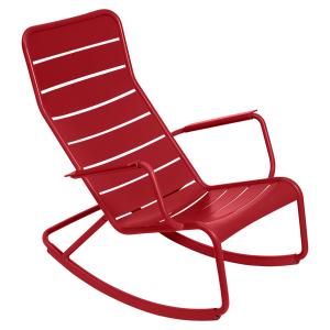 Fermob - Chaise à bascule Luxembourg, rouge coquelicot