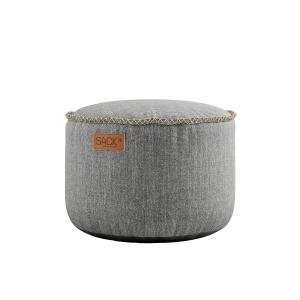 SACK it - RETRO it Cobana Drum Outdoor Pouf, gris clair