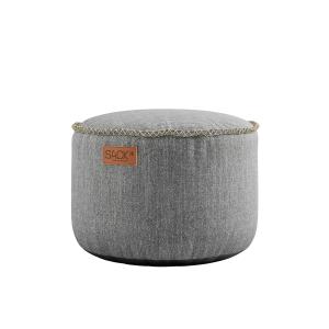 SACK it - RETRO it Cobana Drum Outdoor Pouf, gris clair