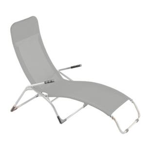 Fiam - Chaise longue de terrasse Samba aluminium / gris