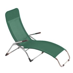 Fiam - Chaise longue de terrasse Samba aluminium / vert fon…