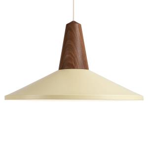 Schneid - Eikon Shell Lampe à suspendre, noix / wax yellow