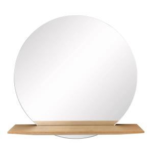 Schönbuch - Cut Miroir mural, Ø 75 cm, chêne