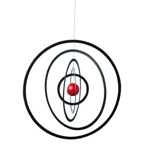 Flensted Mobiles - Science Fiction Mobile rond, noir / rouge