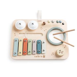 Sebra - Tableau d'activités Musique, multicolore