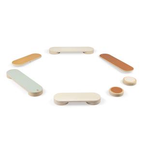 Sebra - Balance-Track en bois, Woodland (set de 13)