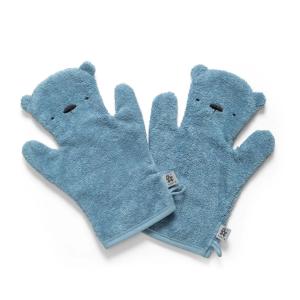 Sebra - Gant de bain en éponge Milo, powder blue (lot de 2)