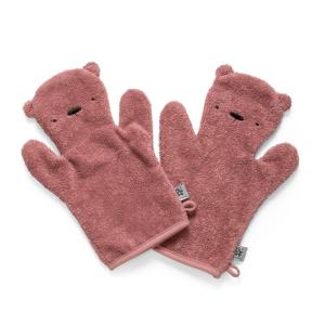 Sebra - Gant de bain en éponge Milo, blossom pink (lot de 2…
