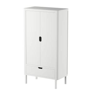 Sebra - Garde-robe pour enfants 2 portes, blanc classique
