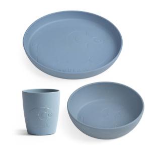 Sebra - MUMS Set de vaisselle pour enfants, powder blue (3…