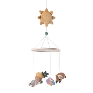 Sebra - Musique & Mobile miroir Woodland, multicolore