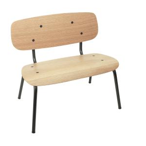Sebra - Oakee Banc pour enfants, chêne naturel / noir