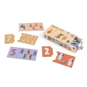 Sebra - Puzzle à chiffres, Toes / Builders, multicolore