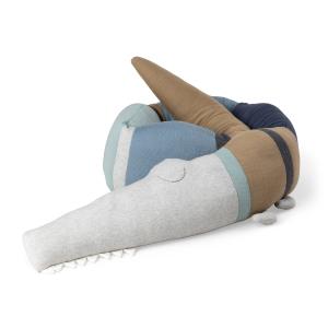 Sebra - Sleepy Croc Coussin, dusty blue mix