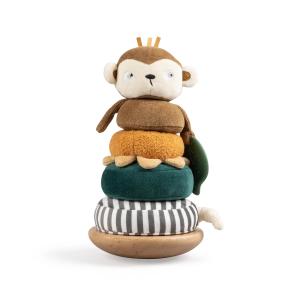 Sebra - Jeu d'empilage Maci le singe, multicolore