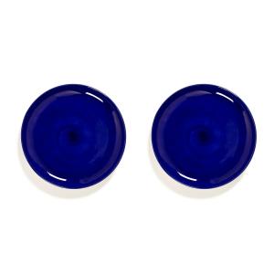 Serax - Feast Assiette, Ø 22,5 cm, bleu foncé (set de 2)