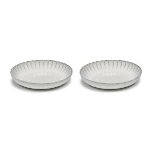 Serax - Inku Assiette, Ø 21 cm de profondeur, blanche (set…