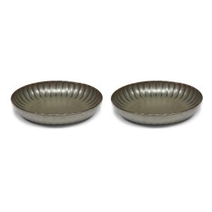 Serax - Inku Assiette, Ø 23 cm de profondeur, verte (set de…
