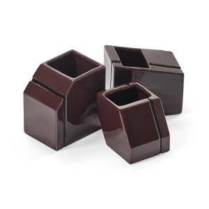 Serax - Silos Vase, mini, bourgogne (set de 3)