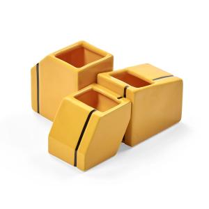 Serax - Silos Vase, mini, jaune (set de 3)