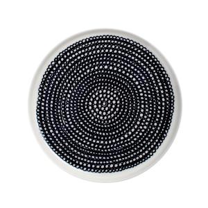 Marimekko - Oiva Räsymatto Assiette, Ø 20 cm, noir / blanc