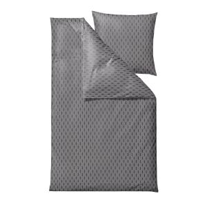 Södahl - Graphic, linge de lit, 135 x 200 cm, gris