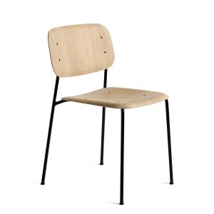 HAY - Soft Edge 40 Chaise, chêne laqué mat / noir