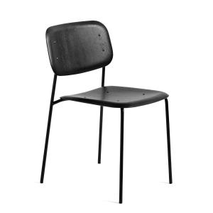 HAY - Soft Edge 40 Chaise, noir (chêne teinté) / noir
