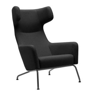 Softline - Havana Fauteuil à oreilles, structure noire / fe…