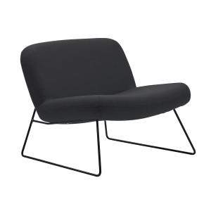 Softline - Java Fauteuil, noir / kaki (tissu Vision 443)