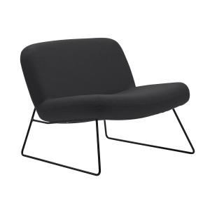Softline - Java Fauteuil, noir / kaki (tissu Vision 443)