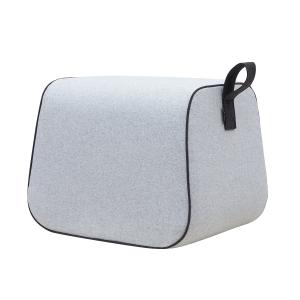 Softline - Tabouret nector, feutre mélangé gris argenté (61…