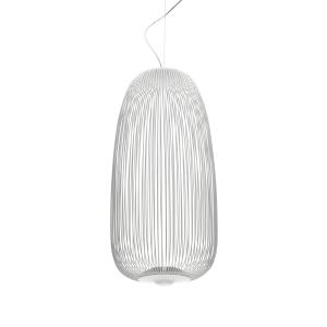 Foscarini - Luminaire suspendu Spokes LED 1, blanc (dimmabl…